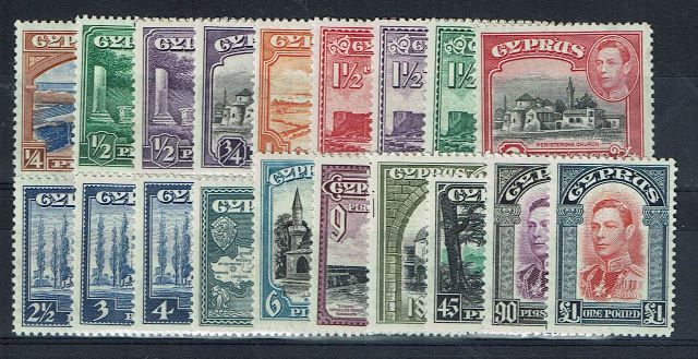 Image of Cyprus SG 151/63 LMM British Commonwealth Stamp